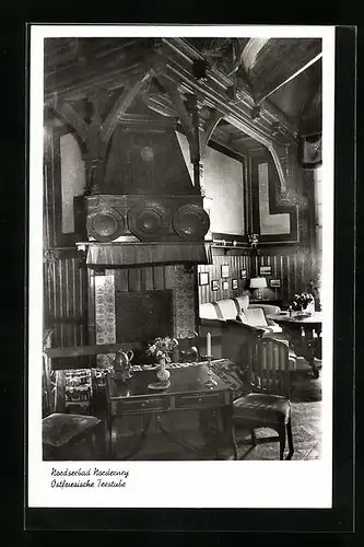 AK Norderney, Gasthaus und Ostfriesische Teestube im Nordseebad, Innenansicht