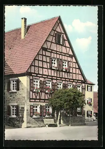 AK Schechingen /Württ., Haus an der Kirche