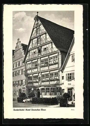 AK Dinkelsbühl, Hotel Deutsches Haus