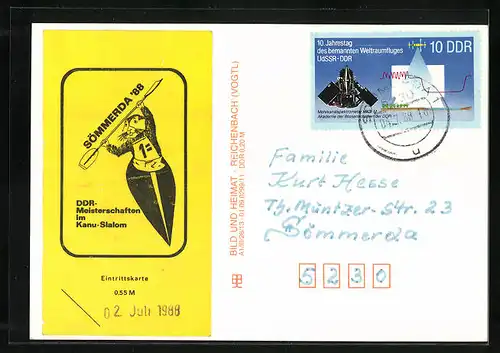 AK Sömmerda, Postgebäude, Kirche, Strassenbahn am Marktplatz