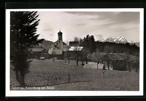 AK Sulzberg, Ortsansicht mit Säntis