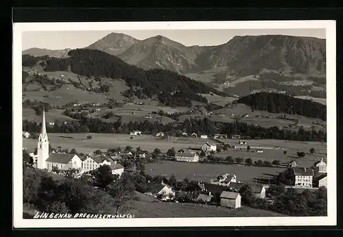 AK Lingenau im Bregenzerwald, Ortsansicht aus der Ferne
