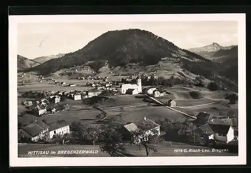 AK Hittisau im Bregenzerwald, Gesamtansicht aus der Ferne