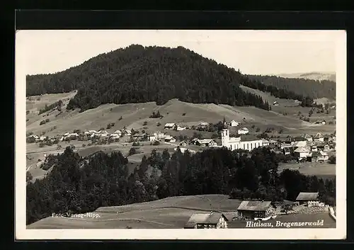 AK Hittisau im Bregenzerwald, Ortsansicht aus weiter Ferne