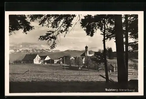 AK Sulzberg, Ortsansicht aus der Ferne