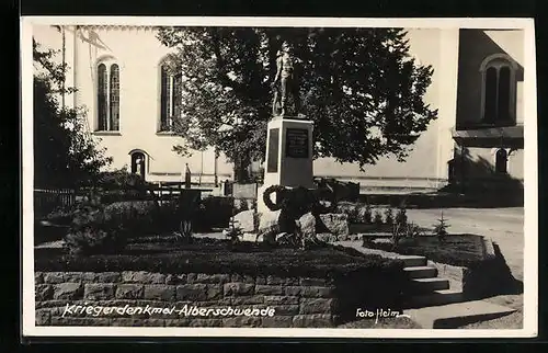 AK Alberschwende, Partie am Kriegerdenkmal