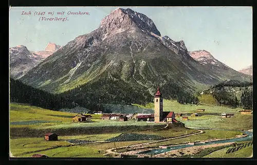 AK Lech, Ortsansicht mit Omeshorn