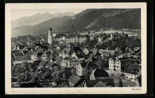 AK Bludenz, Teilansicht mit Kirche