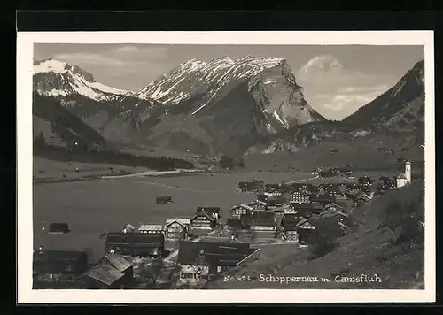 AK Schoppernau, Teilansicht mit Canisfluh