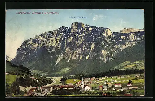 AK Mellau, Teilansicht mit Kanisfluh