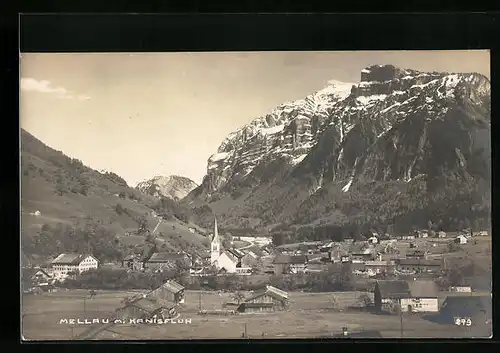 AK Mellau, Teilansicht mit Kanisfluh