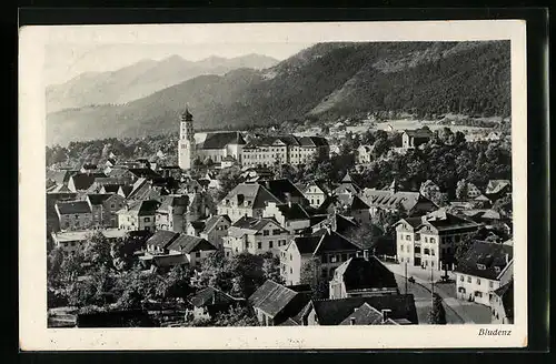 AK Bludenz, Teilansicht mit Kirche