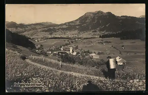 AK Schwarzenberg, Blick gegen Andelsbuch