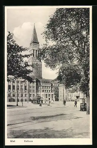 AK Kiel, Strassenbahn am Rathaus