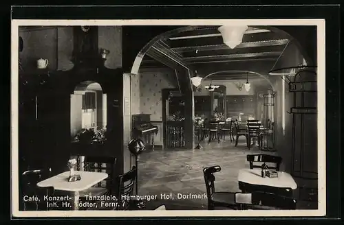 AK Dorfmark, Hamburger Hof mit Café, Konzert- u. Tanzdiele