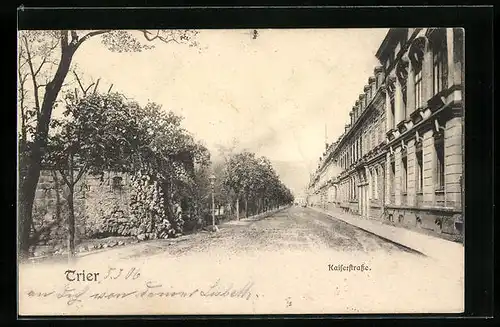 AK Trier, Blick in die Kaiserstrasse