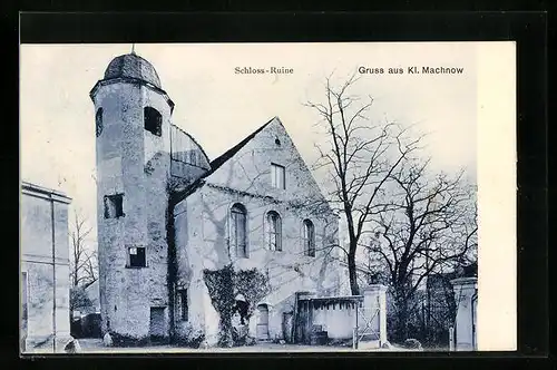 AK Klein-Machnow, Ansicht der Schloss-Ruine