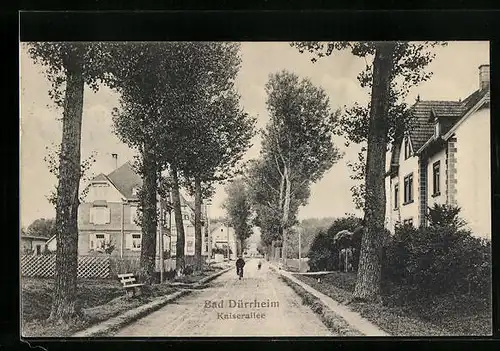 AK Bad Dürrheim, Strassenpartie in der Kaiserallee