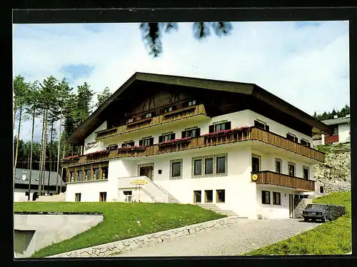 AK Percha bei Bruneck, Pension Waldhof mit Einfahrt