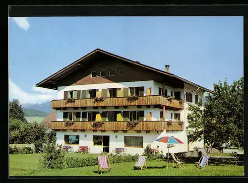 AK Olang, Pension Victoria mit Garten