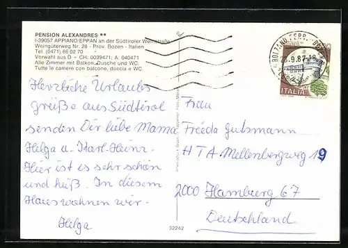 AK Eppan, Pension Alexandres mit Hof