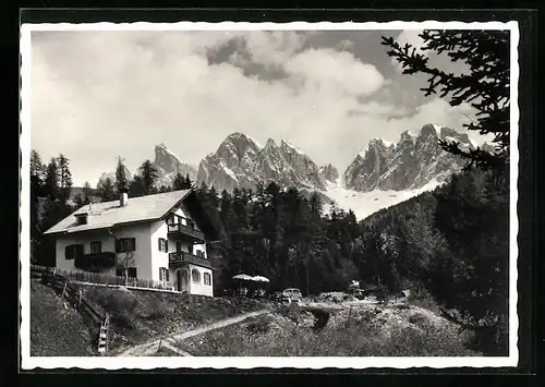 AK St. Magdalena in Villnöss, Gasthof Edelweiss mit Umgebung