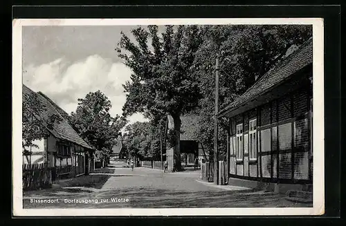 AK Bissendorf, Dorfausgang zur Wietze