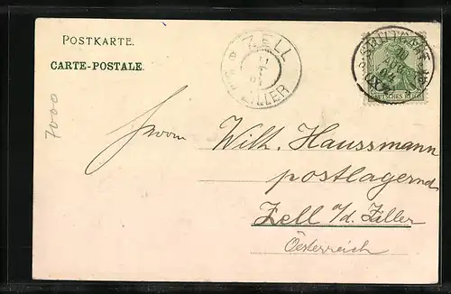 AK Stuttgart, Johannesstrasse mit Johanneskirche