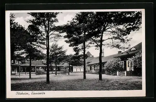 AK Zinnowitz, Ottoheim - Gebäude vom Innenhof gesehen