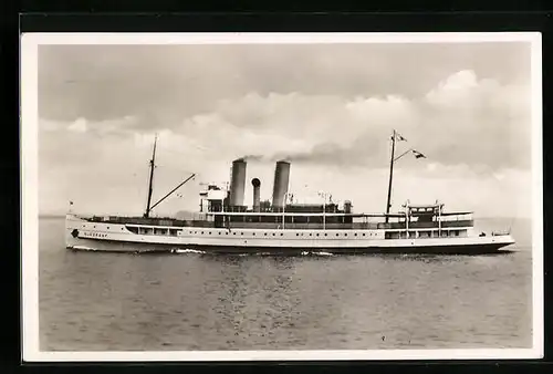 AK Passagierschiff Glückauf auf Backbord