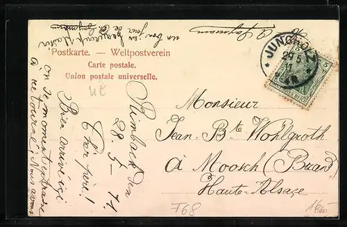 AK Rimbach bei Gebweiler, Restaurant zum goldenen Adler, Totalansicht