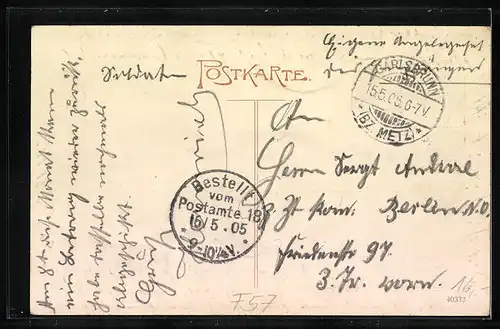 AK Carlsbrunn, Gasthaus Goebel, Ortsansicht