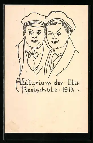 AK Mühlhausen i. Thüringen, Abiturium der Oberrealschule 1912