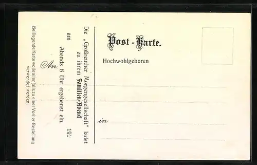 Lithographie Nürnberg-Grossreuth, Lutzsches Kaffeehaus, Wanderer am Brunnen, Gäste bei Rückkehr nach Nürnberg