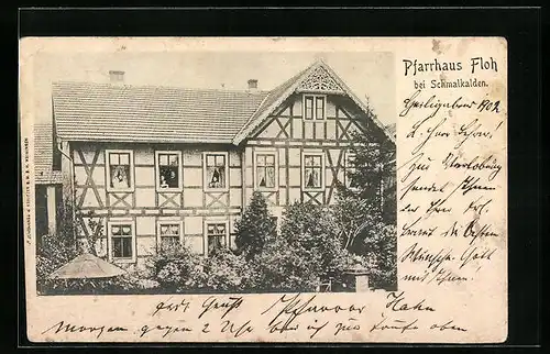 AK Floh bei Schmalkalden, Ansicht vom Pfarrhaus