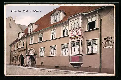 AK Weissenfels, Hotel zum Schützen