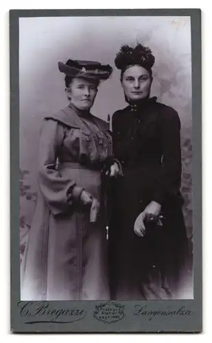 Fotografie C. Bregazzi, Langensalza, abgedruckte Medaille und Wolken vor Sonnenaschein