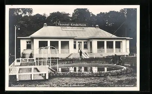 AK Düsseldorf, Grosse Ausstellung 1926, Vasenol-Kinderheim