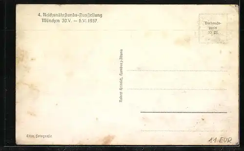 AK München, 4. Reichsnährstands-Ausstellung 1937 aus der Vogelschau mit n