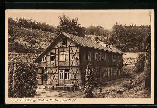 AK Ruhla /Th., Jugendherberge im Thüringer Wald