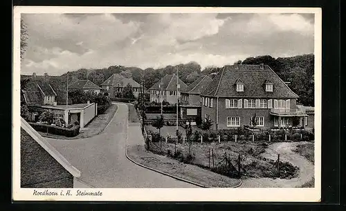 AK Nordhorn i. H., Steinmate mit Häusern