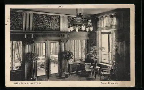 AK Essen-Bredeney, Kurhaus Ruhrstein, Innenansicht