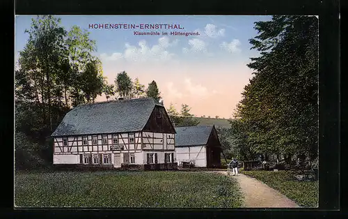 AK Hohenstein-Ernstthal, Klausmühle im Hüttengrund