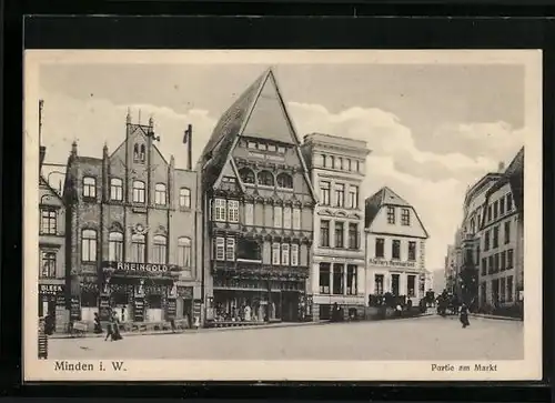 AK Minden i. W., Partie am Markt