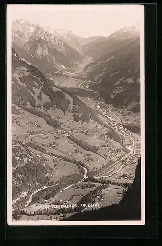 AK Klostertal-Dalaas am Arlberg, Ortsansicht mit Blick ins Tal