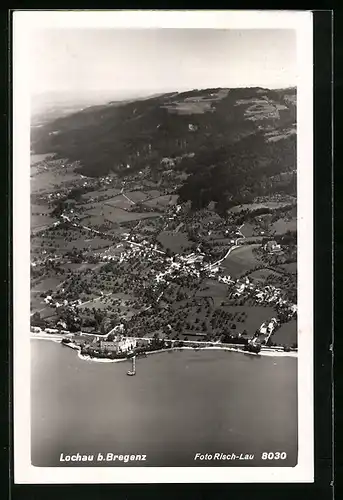 AK Lochau b. Bregenz, Fliegeraufnahme vom Ort