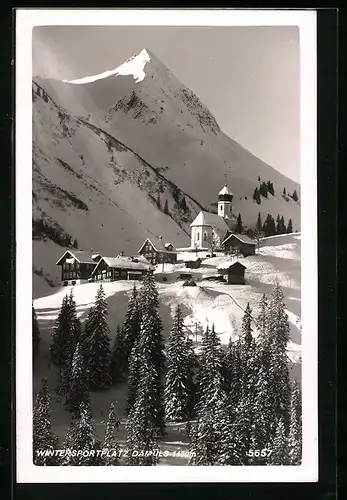 AK Damüls, Blick auf den Wintersportort