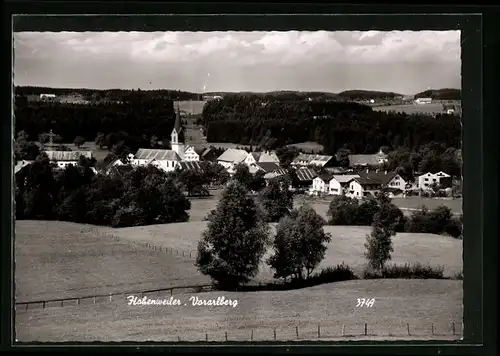 AK Hohenweiler, Totalansicht vom Ort