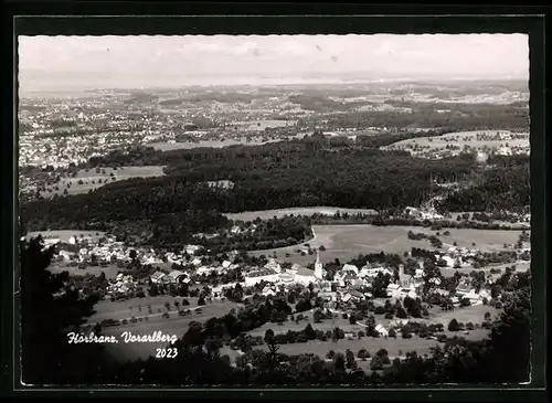 AK Hörbranz, Ortsansicht mit Umgebung