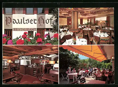 AK St. Pauls /Eppan, Restaurant Paulserhof, Innenansichten